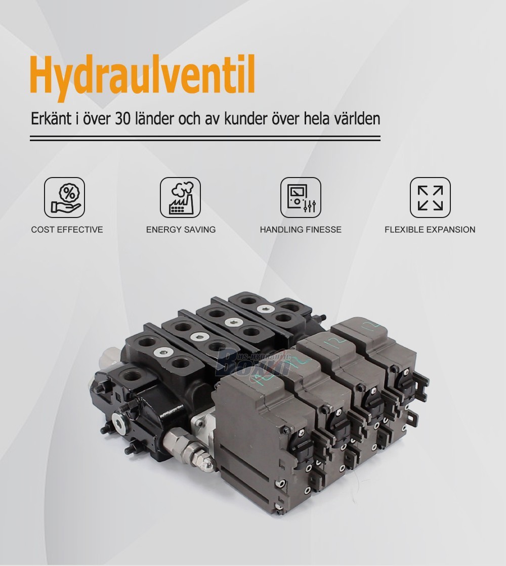 Factory Direct Supply of SD8EMA-4OT Electric Motor 4 Spool Sectional Directional Valve